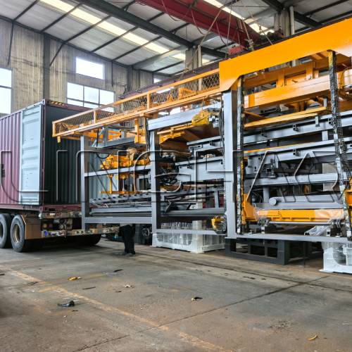 QT12-15 fully automatic brick making machine ready for shipment to Guatemala